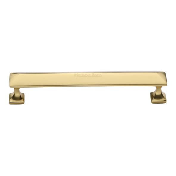 C2231 152-PB • 152 x 169 x 35mm • Polished Brass • Heritage Brass Pyramid Cabinet Pull Handle